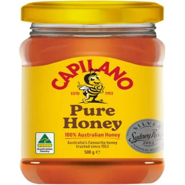 Capilano Honey Clear Honey Square Jar 500g