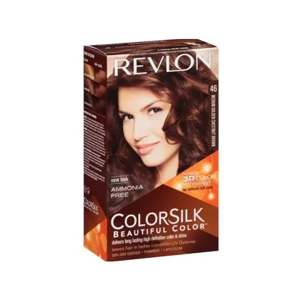 Revlon Colorsilk Beautiful Hair Color - 46 Medium Golden Chestnut Brown