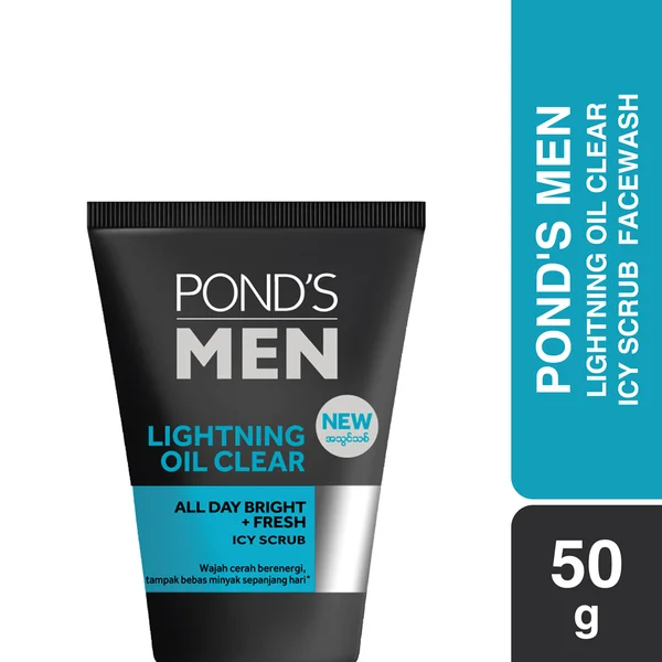 Ponds Men Facewash Lightning Oil Clear -100gm